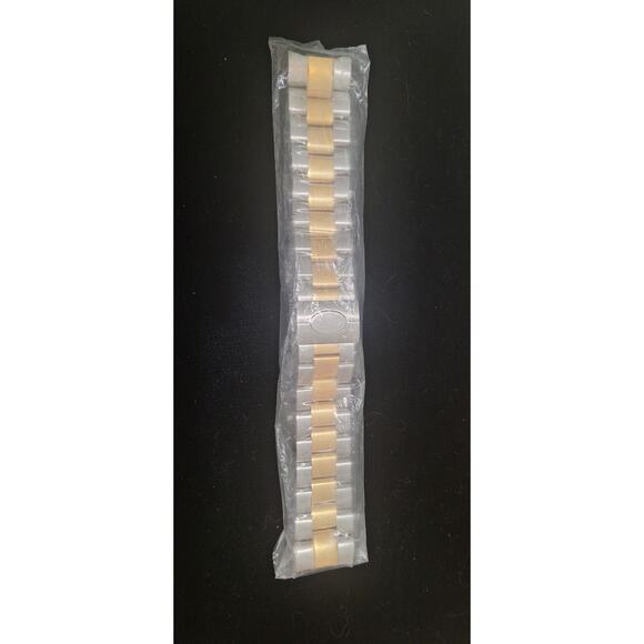 Stainless Steel- Gold Center Links-Invicta Reserve- 24mm- Replacement Band 16-07 - Picture 1 of 8